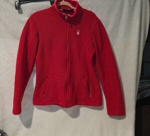 Spyder Vibrant Red Zip-Up Jacket